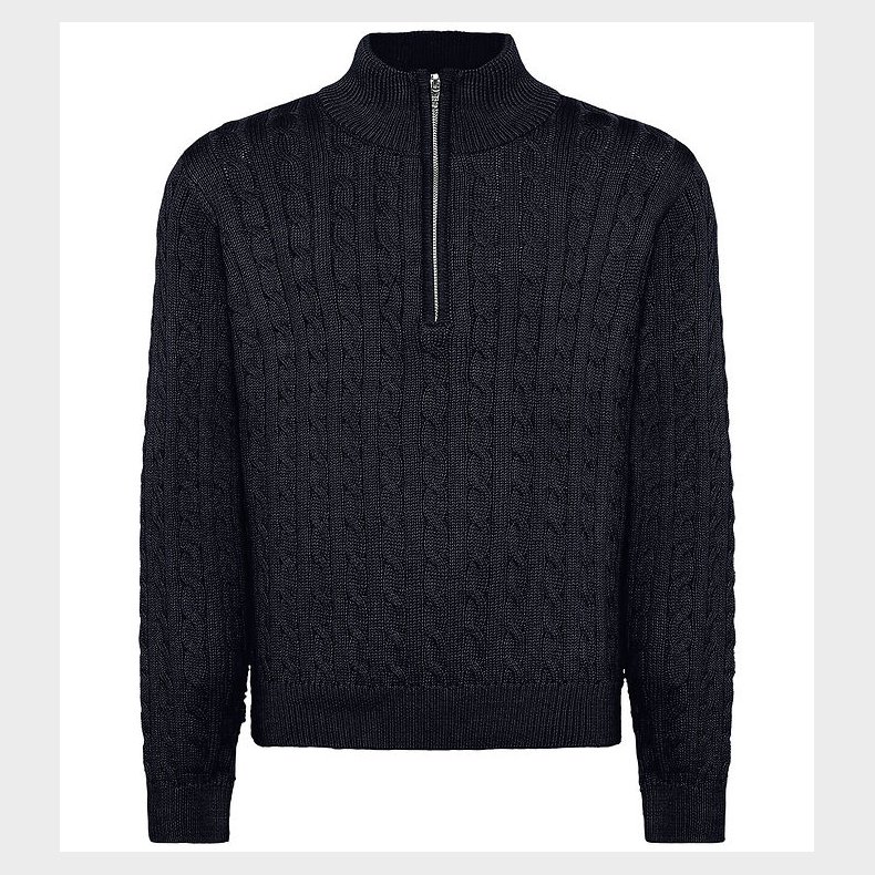 Grunt Bluse m. Lynl�s - Strik - Noos - GrTerrase - Navy