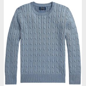 Polo Ralph Lauren Bluse - Strik - Cable - Blue Heather