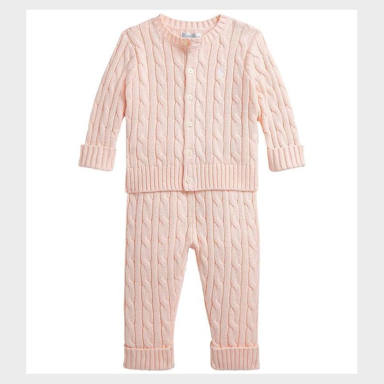 Polo Ralph Lauren S�t - Cardigan/Bukser - Strik - Morning Pink