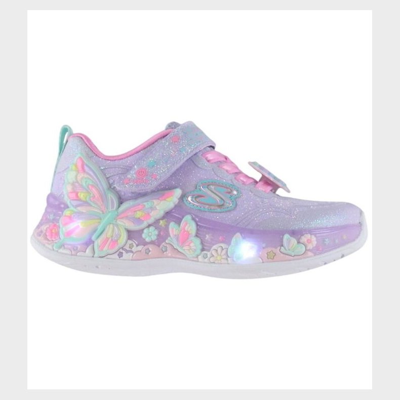 Skechers Sko - Butterfly Bliss - Lavender/Multi