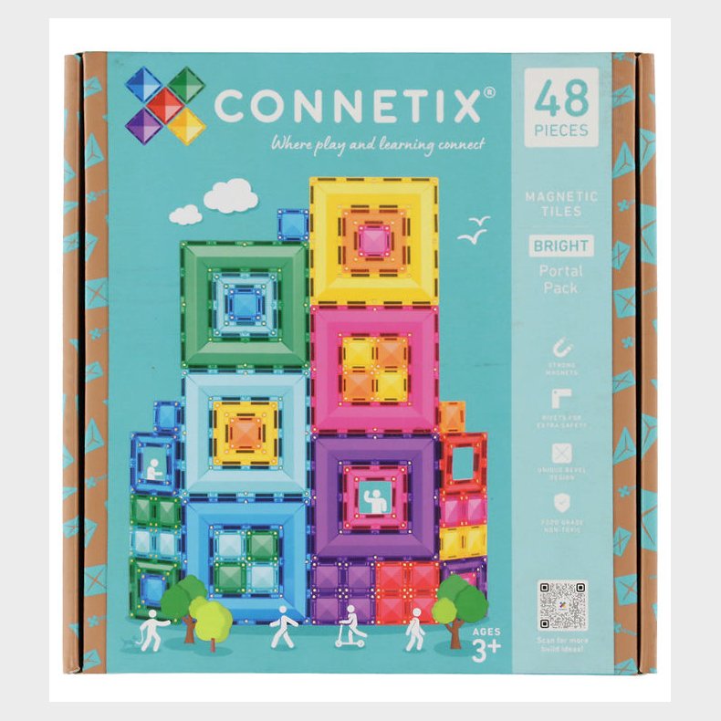 Connetix Magnets�t - 48 Dele - Bright Portal Pack
