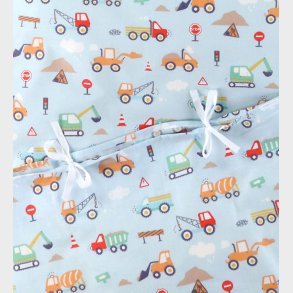 N�rgaard Madsens Senget�j - Voksen - Lysebl� m. Maskiner