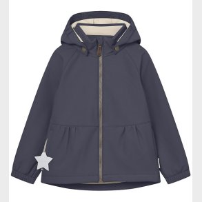 Mini A Ture Softshelljakke m. Fleece - MatBriddi - Ombre Blue