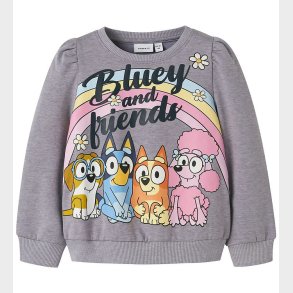 Name It Sweatshirt - NmfJenney - Bluey - Lavender Gray/ Melange