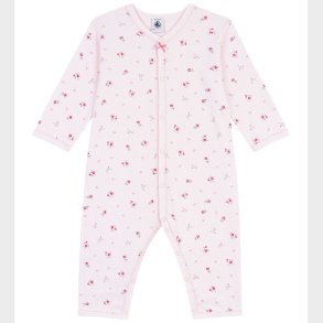 Petit Bateau Natdragt - Rosa m. Blomster