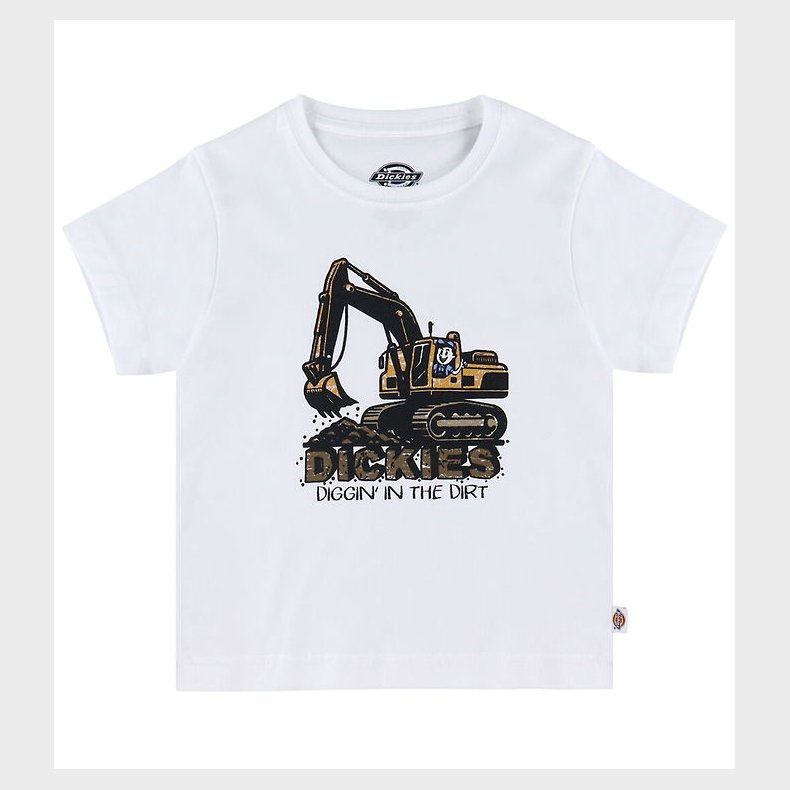 Dickies T-shirt - Excavator Graphic - Hvid