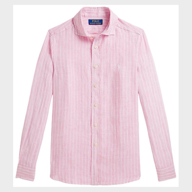 Polo Ralph Lauren Skjorte - H�r - Carmel Pink/Hvidstribet