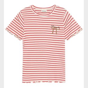 Minymo T-shirt - Rib - Spiced Coral
