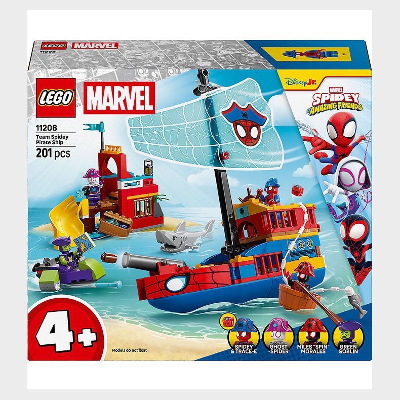LEGO® Marvel - Team Spideys Piratskib 11208 - 201 Dele