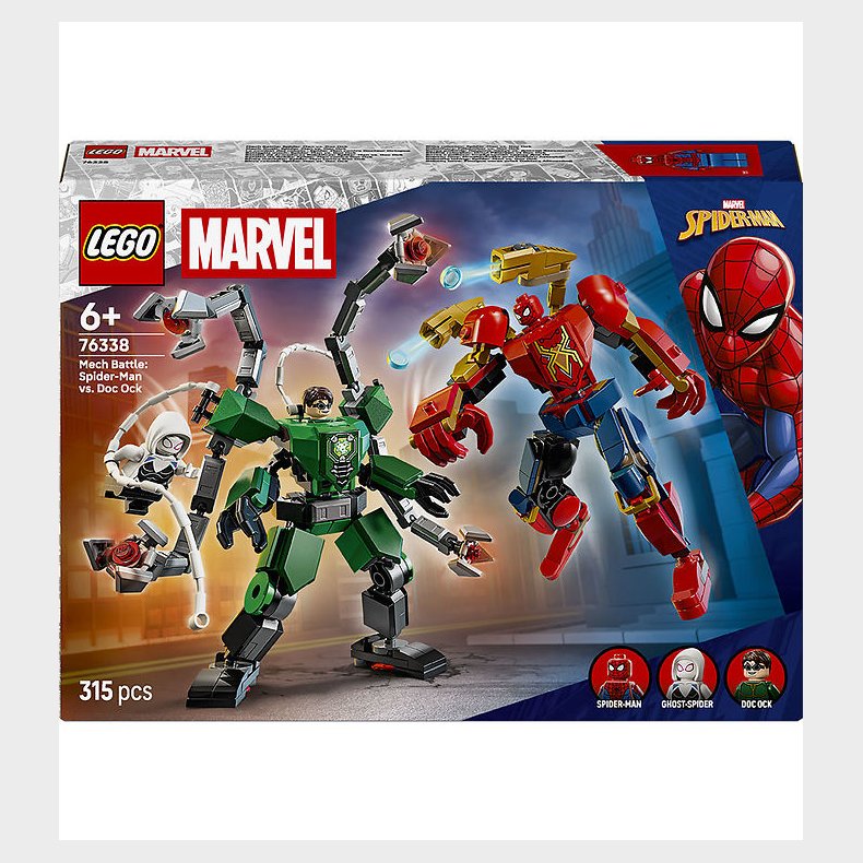 LEGO® Marvel - Mech-kamp: Spider-Man Mod Doc Ock 76338 - 315 Del
