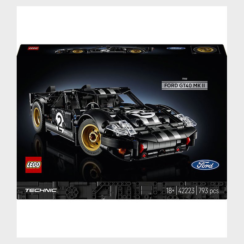 LEGO® Technic - 1966 Ford GT40 MKII-racerbil 42223 - 793 Dele