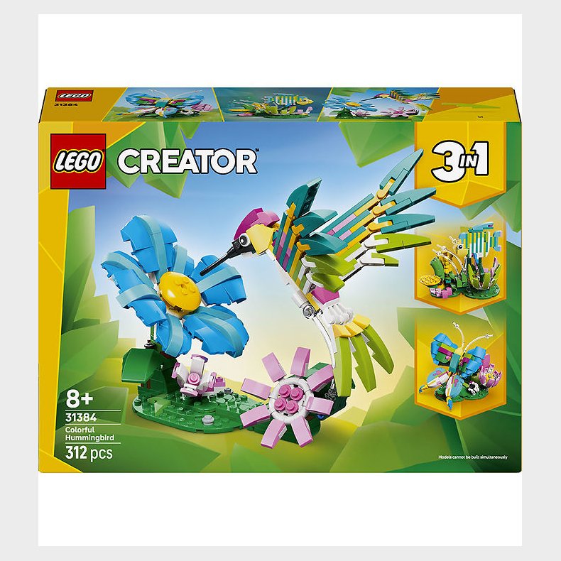 LEGO® Creator - Vilde Dyr: Farverig Kolibri 313484 - 3-i-1 - 312