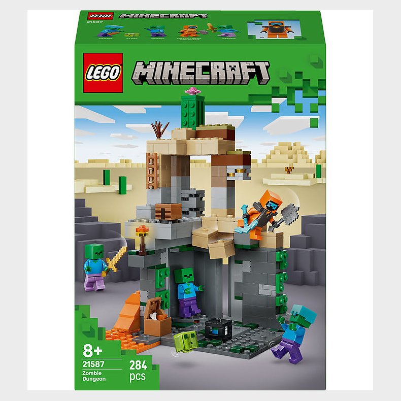 LEGO® Minecraft - Zombie Fangek�lder 21587 - 284 Dele