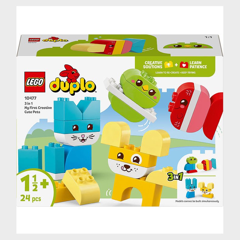 LEGO® Duplo - Kreative S�de K�ledyr 10477 - 3-i-1 - 24 Dele