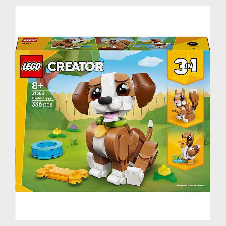 LEGO® Creator - S�de Dyr: Legesyg Hundehvalp 31382 - 3-i-1 - 33