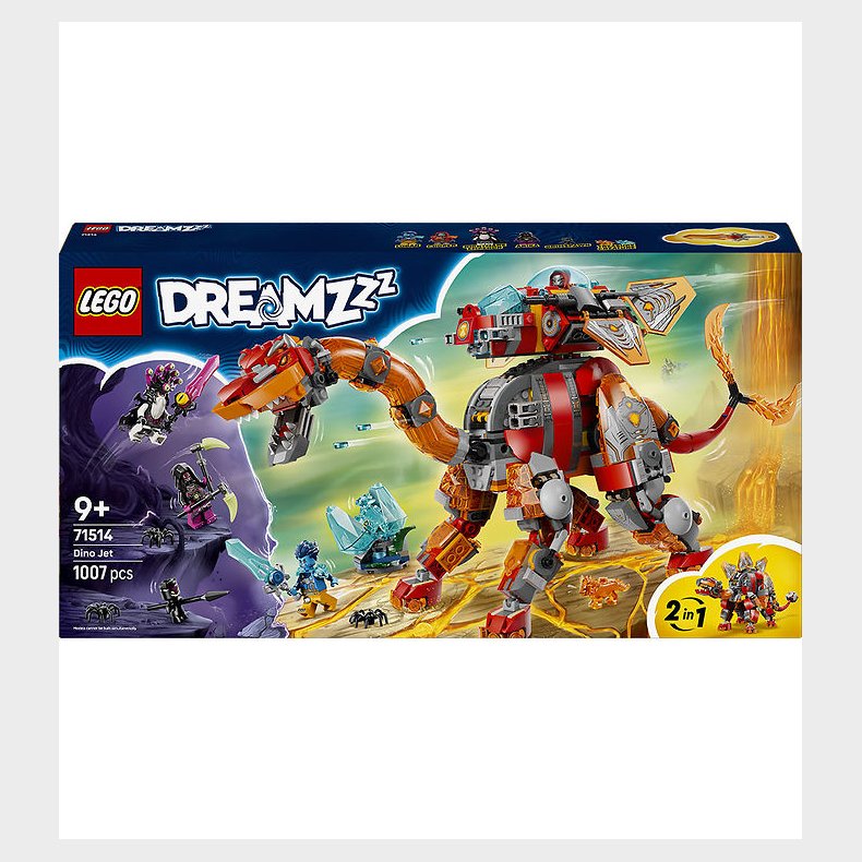 LEGO® DREAMZzz - Dino-jet 71514 - 2-i-1 - 1007 Dele