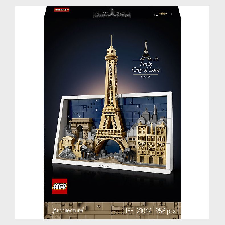 LEGO® Architecture - Paris - K�rlighedsbyen 21064 - 958 Dele