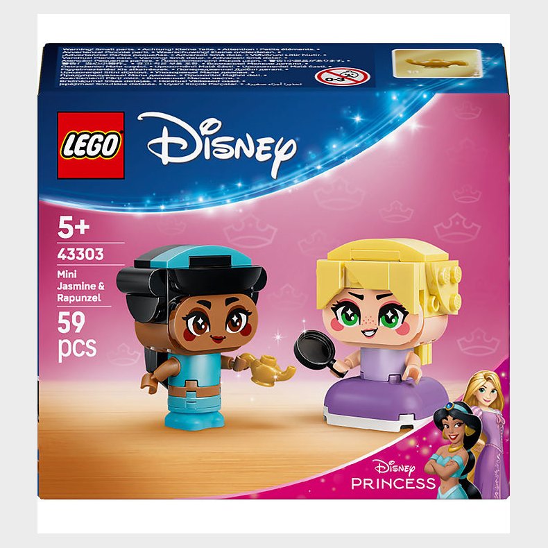 LEGO® Disney - Minimodeller Af Jasmin Og Rapunzel 43303 - 59 Del