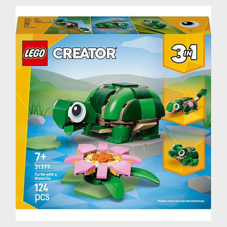 LEGO® Creator - Skildpadde Med �kandeblomst 31377 - 3-i-1 - 124