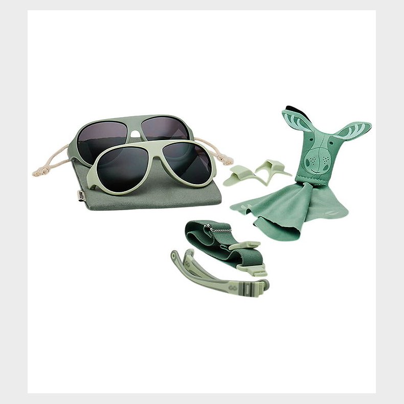 Mokki Solbriller - Click & Change - Gr�n