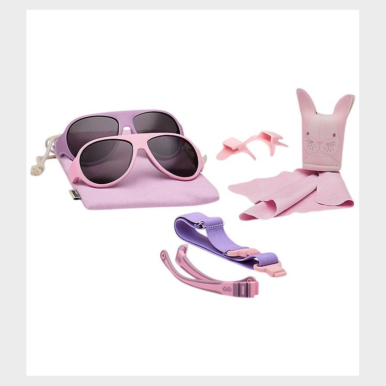 Mokki Solbriller - Click & Change - Pink
