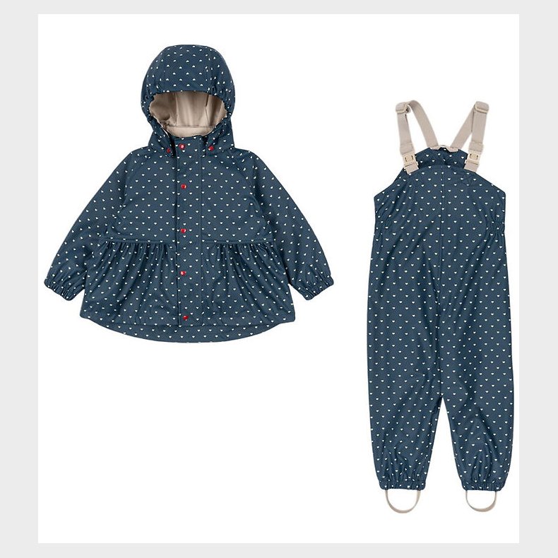 Konges Sl�jd Regnt�j m. Seler - PU - Rainy Palme - Heart Blues