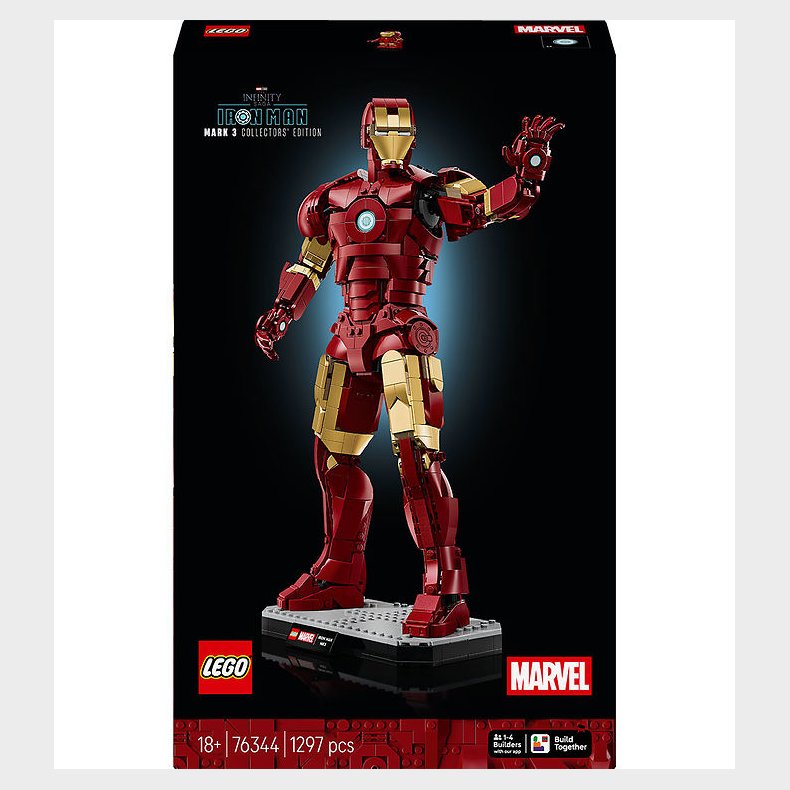 LEGO® Marvel - Iron Man Mark 3 - Samlerudgave 76344 - 1297 Dele