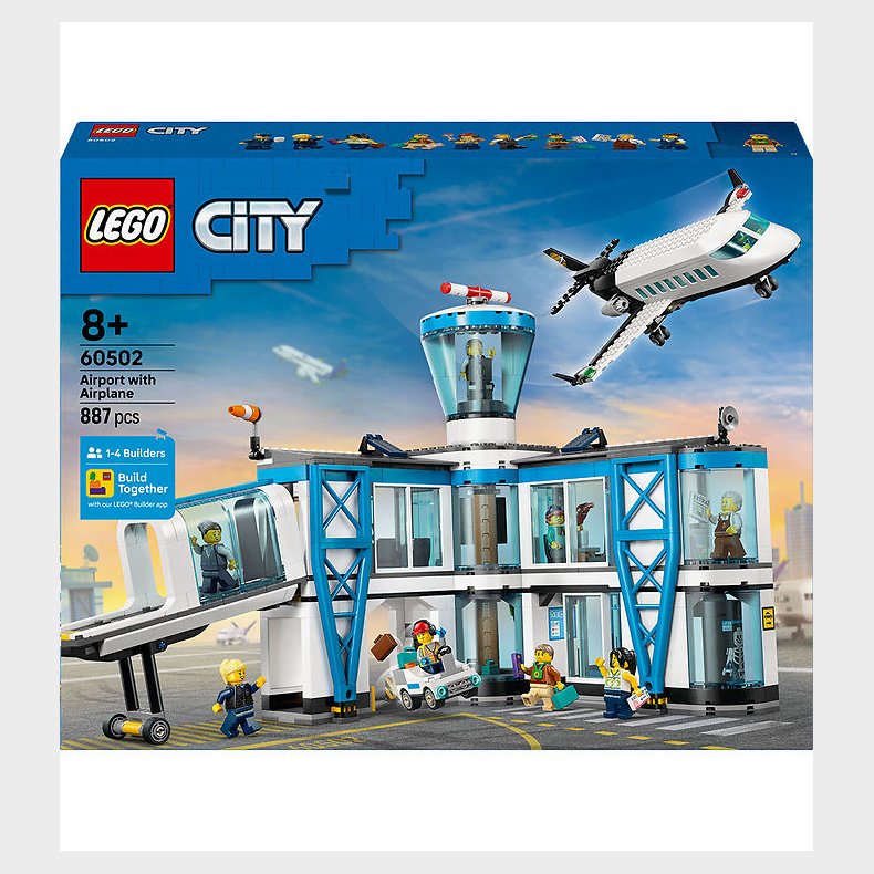 LEGO® City - Lufthavn Med Fly 60502 - 887 Dele