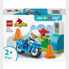 LEGO® Duplo - Bl� Politimotorcykel 10471 - 11 Dele