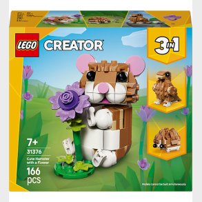 LEGO® Creator - S�d Hamster Med Blomst 31376 - 3-i-1 - 166 Dele