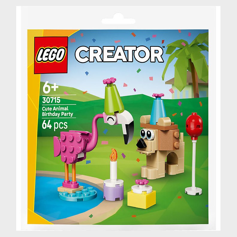 LEGO® Creator - S�de Dyr Til F�dselsdagsfest 30715 - 64 Dele