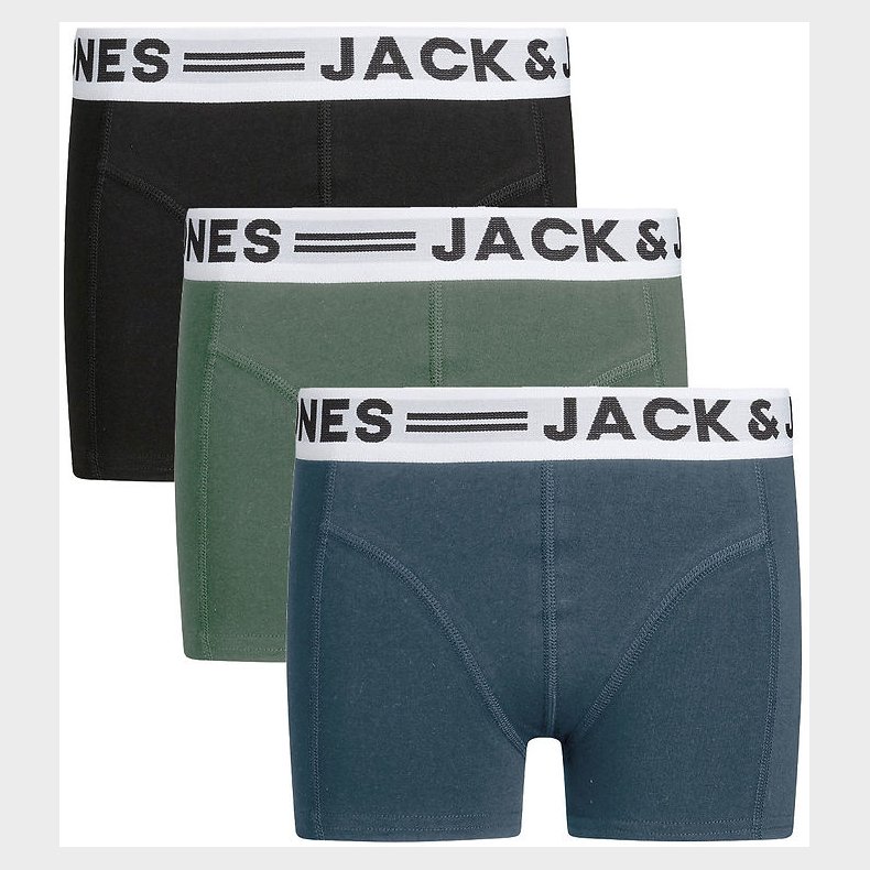 Jack & Jones Boxershorts - 3-pak - Noos - Sense - Mineral Blue/