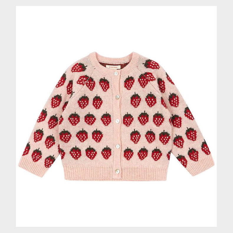 Konges Sl�jd Cardigan - Uld/Polyamid - Belou - Strawberry