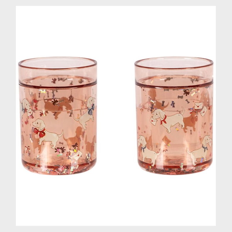 Konges Sl�jd Glimmerkopper - 2-pak - Woof Letter Rose