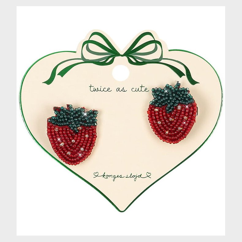 Konges Sl�jd H�rsp�nder - 2-pak - Strawberry