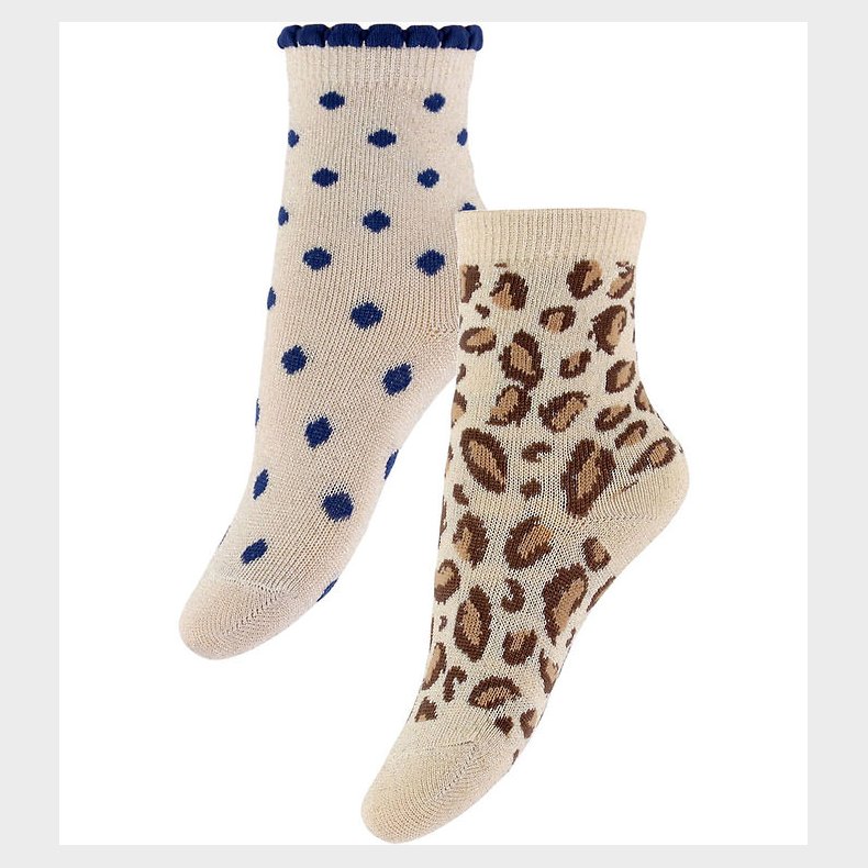 Konges Sl�jd Str�mper - 2-pak - Leo/Dot m. Glimmer