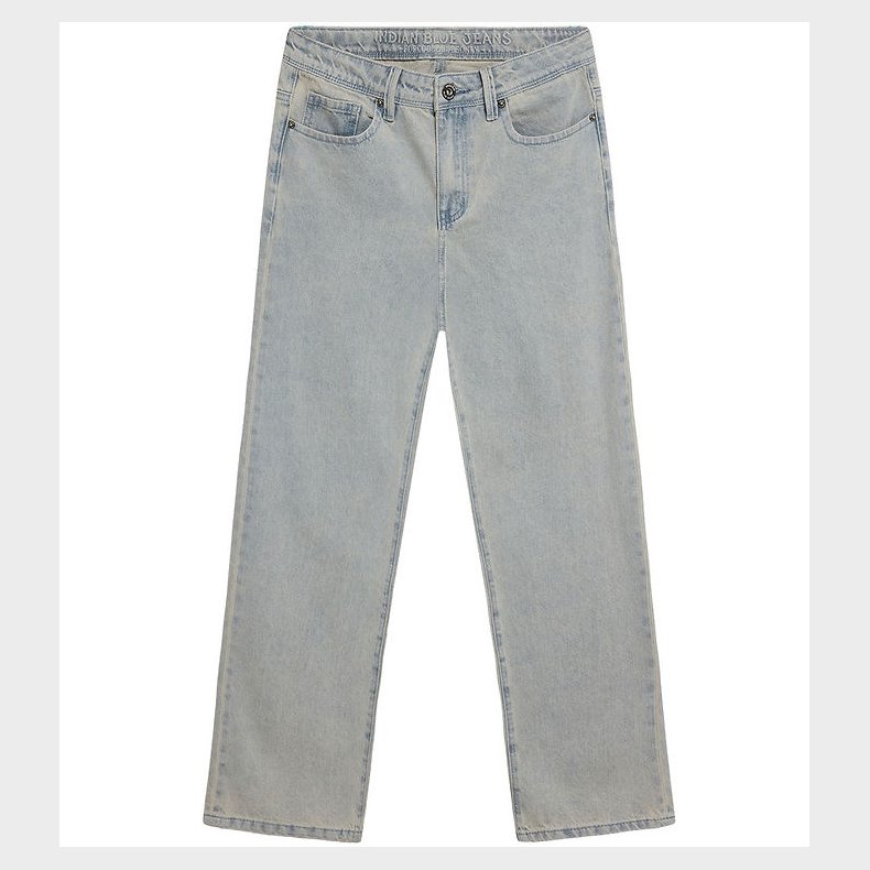 Indian Blue Jeans Bukser - Wide Loose - Used Medium Denim