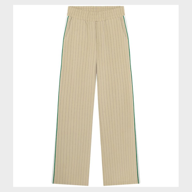 Indian Blue Jeans Bukser - Wide Pinstripe - Sandshell