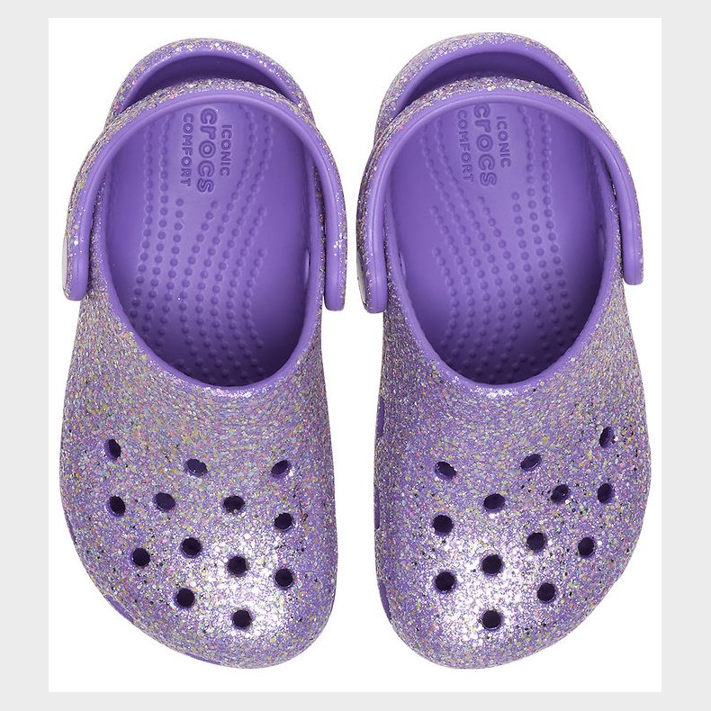 Crocs Sandaler - Classic Fantasy Glitter Clog T - Lilla