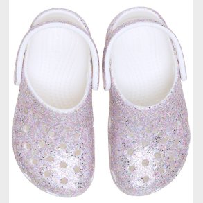 Crocs Sandaler - Classic Fantasy Glitter Clog T - Hvid