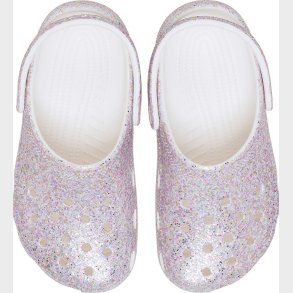 Crocs Sandaler - Classic Fantasy Glitter Clog K - Hvid