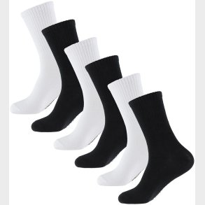 Jack & Jones Str�mper - 6-pak - JacNolan - Hvid/Sort