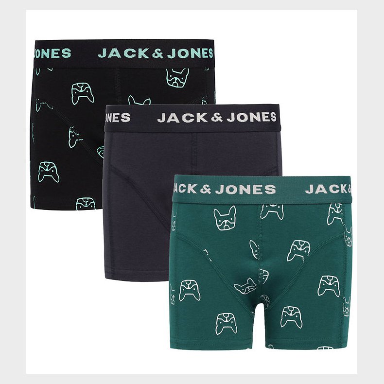 Jack & Jones Boxershorts - 3-pak - JacDenim Dog - Dark Navy/Dark