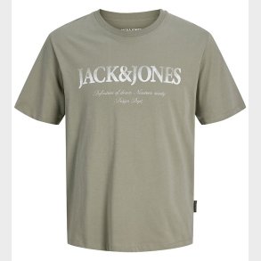 Jack & Jones T-shirt - JjDevin - Vetiver m. Print