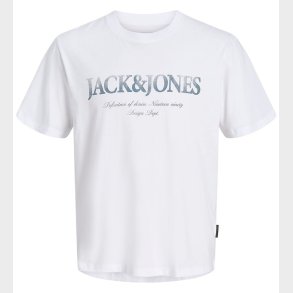 Jack & Jones T-shirt - JjDevin - Bright White m. Print