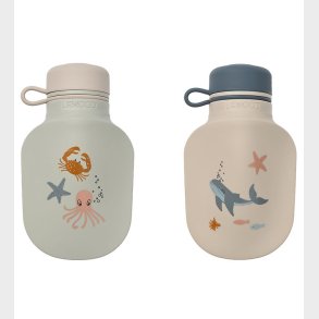 Liewood Drikkedunk - Lizzie Smoothie Bottle - 2-pak - Sea Creatu