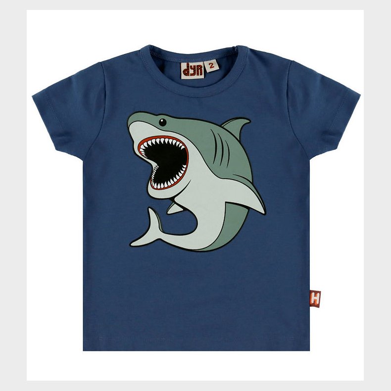 DYR-Cph T-Shirt - Dyrgrowl T - Skipper Blue Hvidhaj