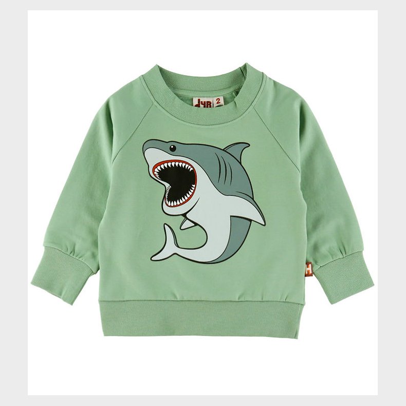 DYR-Cph Sweatshirt - DyrBellow - Herb Green Hvidhaj