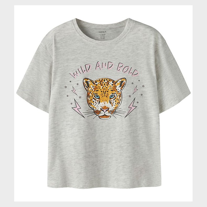 Name It T-shirt - NkfBenna - Light Grey Melange