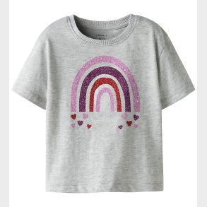 Name It T-shirt - NmfBelina - Light Grey Melange